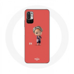 Coque pour Xiaomi Redmi Note 10 5G BTS TinyTAN Animation RM