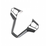 Car Steering wheel decorative sequins Steering Wheel Frame Cover Trim for Isuzu D-Max Dmax 2022 2023 carbon fibre gray