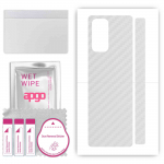 apgo Protective Skin Sticker for the back compatible with Xiaomi Mi Mix Fold, Wrap Film, Foil, Vinyl - Pattern Transparent Carbon