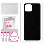 apgo Protective Skin Sticker for the back compatible with Honor Play 20 PRO, Wrap Film, Foil, Vinyl - Pattern Matte Black