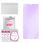 apgo Anti-Blue 9H Hybrid protective glass compatible with Samsung Galaxy A51, flexible nano glass, great replacement for tempered glass, scratch-resis