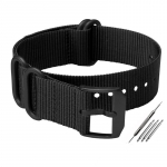 Nailono laikrodžio apyrankė 22mm 23mm laikrodžio apyrankė vandeniui atspari sportinė luminox apyrankės apyrankė juoda madinga apyrankė vyri&scaron;kam diržui 22mm
