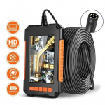 2600 mAh didelė baterija ir ilgas baterijos veikimo laikas pramoninė endoskopinė kamera, 4,3 colio 1080p HD automobilio apžiūros boreskopas IP67 vandeniui atspari kanalizacijos kamera 2M 8MM Single Lens