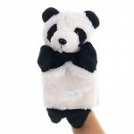 25 cm Panda pliu&scaron;inė lėlė rankinė lėlė Gyvūnų kim&scaron;tinė lėlė Mink&scaron;ta pir&scaron;tinė Animacinis vaidmenų žaidimas prie&scaron; miegą Pasakojimas vaikams, mokantis mažylio