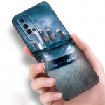 Puikus sportinio automobilio telefono dėklas, skirtas Xiaomi Redmi Note 10 9 Pro Max 10S 10T 9A 9C 9S 9T 8A 8T 8 7 Pro mink&scaron;tas TPU juodas dangtelis Redmi 9C