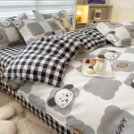 Patalynė 1,8 m patalynės užvalkalas antklodės užvalkalas dviviečiame bendrame miegamajame, 3 vnt/4 vnt. komplektas 1.5m 4-piece set