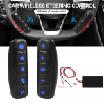 1 poros belaidžio automobilio vairo valdymo mygtukas 10 klavi&scaron;ų, skirtų radijui DVD GPS daugialypės terpės navigacijos galvos bloko nuotolinio valdymo pultas CHINA