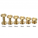 4-15mm Stud Belt Bag Screw Screw Brass Nail Rivet for DIY 5Pcs Button Fashion 4mm