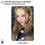 ITZY 6-asis mini albumas Cheshire oficiali fotokortelė POB Al BDM JYP MS MK MP SW Y24 Yuna - Makestar B