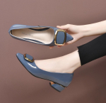 &bdquo;2024 m. vasaros nauji &bdquo;chunky Heel&ldquo; auk&scaron;takulniai moteri&scaron;ki lakinės odos batai&ldquo;