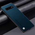 Prabangus PU odos dėklas, skirtas &bdquo;Samsung Galaxy S10 5G S10 Plus S10Plus&ldquo; galiniam dangteliui, matinis silikoninis telefono dėklas, apsaugantis &bdquo;Coque&ldquo; For Samsung S10 Plus