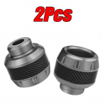 4 vnt. Aliuminio lydinio motociklų apsauga nuo kritimo, motorolerio rato priekinės &scaron;akės rėmo apsaugos pagalvėlės, slankikliai, moto eksterjeras 2pcs