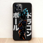 BW-24 Dragon Ball Goku mink&scaron;tas juodas dėklas, skirtas iPhone XR 14 15 11 12 13 6 7 8 X XS Pro Max Samsung S22 S23 S21 S24 FE Ultra S8 Plus iPhone X)XS indigo