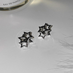 Pentagramos auskarai, Summer Niche Design Sense, paprasti tu&scaron;čiaviduriai žvaigždės auskarai