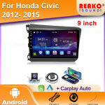 Android Honda Civic 2012 2013 2014 2015 Automobilio stereo sistema Multimedia Radijas Vaizdo grotuvas GPS Belaidis Carplay Android Auto 4 core 1GB+32GB carplay