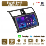 Android Carplay Automobilinis Radijas Suzuki Swift 2005-2010 Multimedijos Grotuvas Pagrindinis Įrenginys Stereo GPS Navigacija BT WIFI 4+64GB 2+32GB
