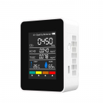 5 viename detektorius Anglies dioksido formaldehido TVOC temperatūros ir drėgmės detektorius LCD infraraudonųjų spindulių detektorius
