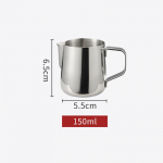 Nerūdijančio plieno pieno / kavos putojimo ąsotis putos putos Latte talpykla metalinis ąsotis 150ML