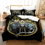 3D Print Ghost Rock Band &Scaron;vedi&scaron;kas patalynės komplektas Antklodės Užvalkalas Lovos komplektas Antklodės Užvalkalas Pagalvės Užvalkalas King Queen Size Boys Adult EU Single 135x200cm
