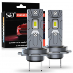 2vnt 20000LM H7 H11 LED priekinių žibintų lemputės H8 9005 HB3 9006 HB4 Canbus automobilio rūko žibintas 40W be ventiliatoriaus LED lempa automatinis vairavimo žibintas 12V 6000K Plug&Play H7