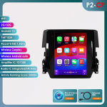 Hizpo Carplay 4G 9,7 colio Tesla stiliaus ekranas 2Din Android 13 automobilio radijas, skirtas Honda Civic 2015-2020 Multimedijos vaizdo grotuvas Pažangus ekranas GPS stereo P2CP 4Core 2G 32G AI