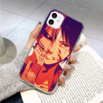 Dėklas, skirtas Samsung A04 A14 A23 A34 A54 M23 M33 M52 M53 Realme 10 9 C30S C35 C55 VIVO Y02S Y21 Y51 X80 Pro permatomas dangtelis WI54 Anime Attack on Titan Infinix Hot 10S kupranugaris