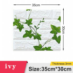 1 vnt. 35*30cm Auk&scaron;tos kokybės 3D Putų Sienų Panelė Retro Lipnūs Tapetai Svetainės Fono Sienai Namų Dekoracija ARI 1Pcs 35*30cm
