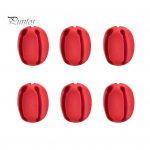 6 vnt me&scaron;kerykotis fiksuotas rutulys 4/5/8/9/10MM 5 skylės, įbrėžimų nesukeliantis daugkartinis me&scaron;kerės apsauginis segtukas Tvirtinimo įrankiai Žvejybos priedai geltona