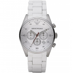 Emporio Armani AR5859 vyri&scaron;kas laikrodis &bdquo;Tazio White&ldquo;. 42 balta