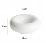 Kūrybingi balti keraminiai stalo reikmenys salotos desertinis dubuo Užkandžių lėk&scaron;tė Namų ūkio stalo dekoravimas torto lėk&scaron;tė Virtuvės reikmenys porcelianas