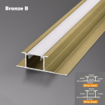 Sienos plok&scaron;tės kampinis LED aliuminio profilis 5/8mm įleidžiamas gipso kartono plytelių užbaigimo kra&scaron;to juostelė namų dekoras linijinis ap&scaron;vietimas 1M For 5mm board