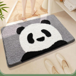 Animacinis Panda Vonios Kambario Grindų Kilimėlis Stipriai Sugeriantis Vonios Kambario Durų Greitai džiūstantis Kojų Kilimėlis Tualeto Įėjimo Durų Imituotas Ka&scaron;myro Neslystantis Kilimėlis 50 * 80cm