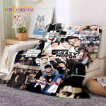 2025 Rock-One Direction Kombinacija 1D Žvaigždės Mink&scaron;tas pledas, Mink&scaron;tas metamas pledas namams, miegamajam, lovai, sofai, i&scaron;kylai, kelionėms, danga, dovana 30x40in