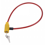 Dviračio spyna 1 vnt. dviračių trosas apsauga nuo vagystės dviratis paspirtukas juoda