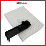 Salono filtras Renault Megane MK4, Talisman, žiedadulkių filtro dangtelis, oro kondicionavimo filtro rėmelis, juodas 272764273R; 272774BU0A; 272774812R Dulkių filtras ir dangtelis