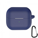Silikoninis ausinių dėklas, apsaugantis nuo įbrėžimų, skirtas &bdquo;Samsung Galaxy Buds 3/3 Pro&ldquo; tamsiai mėlyna spalva