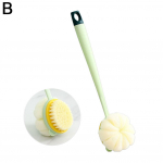 Ilgo kotelio vonios &scaron;epetys su mink&scaron;tais &scaron;ereliais, neslystančia rankena, tinkami tipai du&scaron;o &scaron;veitimui, B6K0 green-120g