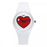 SWatch Gw718 Valentino diena LOve O clOck Vie&scaron;as poliuretano laikrodis GW718