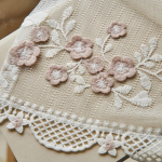 Įspauduotas Siuvinėtas Keturlapis Dobilas Skaidri Užuolaida Langų Ekrano Pastoralinis Miegamojo Svetainės Erkerio Dekoravimas Retro 100*200CM