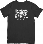 Deep Purple Music Unisex Fit vyrams ir moterims Kokybi&scaron;ki medvilniniai mar&scaron;kinėliai Juodi XL