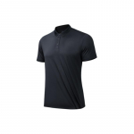 Anta Treniruočių serijos vienspalviai drėgmę i&scaron;garinantys kvėpuojantys kasdieniai polo mar&scaron;kinėliai vyrams vir&scaron;ūnės Juodi 952427121-5 2XL