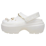 Crocs EVA Madingi Patogūs Universalūs Mediniai Batai Moterims Avalynė Balti 210271-0WV 37-38