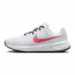 Nike Revolution 6 GS Patogūs Sportiniai Neslystantys Patvarūs Žemi Bėgimo Bateliai Vaikams Vaikų Kedas Baltas DD1096-101 35.5