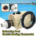 Baseino &scaron;ilumos siurblys 2kW 220V Elektrinis baseino ir SPA vonios &scaron;ildymo kubilo vandens &scaron;ildytuvas 220V Baseino termostato priedai