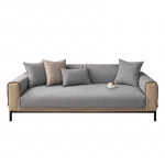 Sofa Pagalvėlė Neslystanti Keturis Sezonus Universali Paprasta Moderni Įėjimo Prabangos Stiliaus Pagalvėlė Svetainei Pilka Atlo&scaron;as Sofa Užvalkalas Užvalkalas 70*70cm