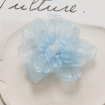 2 vnt. Rožinės Dirbtinės Gėlės &bdquo;Pasidaryk pats&ldquo; Vestuvinė suknelė Drabužiai Batai Kepurės Plaukų segtukai Papuo&scaron;alai Priedai Audinys 9CM Platus mėlyna