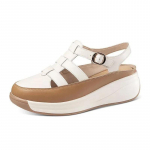 Nauji Cross Hollow Mink&scaron;tu Padu Sandalai Roman Retro Laisvalaikio Platforminiai Batai Moteri&scaron;ki Apvalūs Toe Loafers Sagtis Sportinės Sandalijos 40