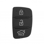 3 Buttons Flip Folding Remote Car Key Shell Case Silicone Case Rubber Pads Replacement for Hyundai Kia Picanto Remote key Case