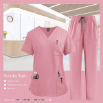 Naminių gyvūnų klinikos medicinos seselės rinkinys, daugiaspalvis, unisex, odontologo chirurginiai uniformos, kosmetologo darbo drabužiai, ligoninės slaugos gydytojo &scaron;veitinių kostiumas L