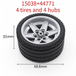 MOC Techninis Padangų Rato Stūmoklis &bdquo;Pasidaryk pats&ldquo; Kaladėlės Automobilis Sunkvežimis 44309 70695 15413 Konstrukcinės Statybinės Kaladėlės Suderinami Motociklų Lenktynių Žaislai